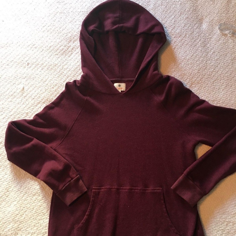 Sundry burgandy hoodie
